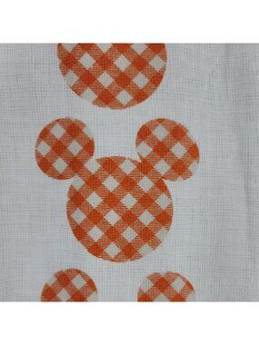Disney Mickey Mouse 2 Pk Kitchen Towels Plaid Mickey Silhouette  16x26 New W Tag
